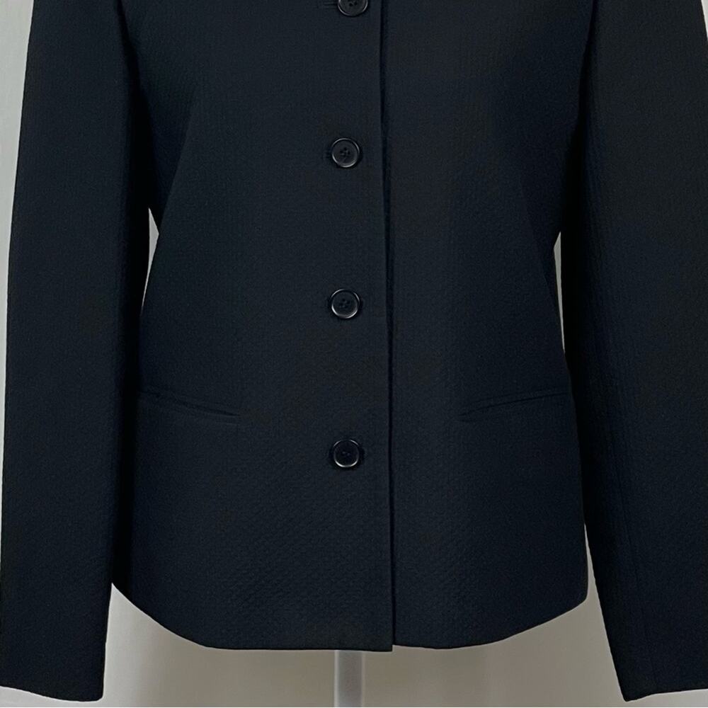 Talbots Black Womens Button Front Jacket - Picture 3 of 10
